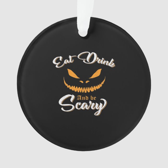 Ornamento Halloween do Monstro da Abóbora (Frente)