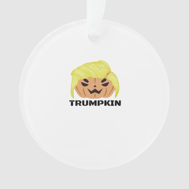 Ornamento Halloween Trumpkin Classic (Frente)