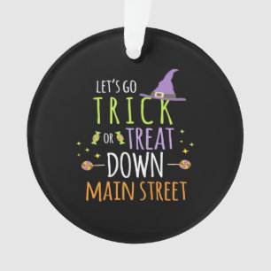 Ornamento Halloween Vamos Trick Ou Tratar