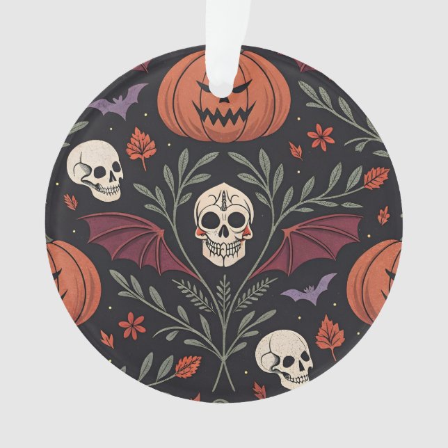 Ornamento Halloween Vibes Pattern (Frente)