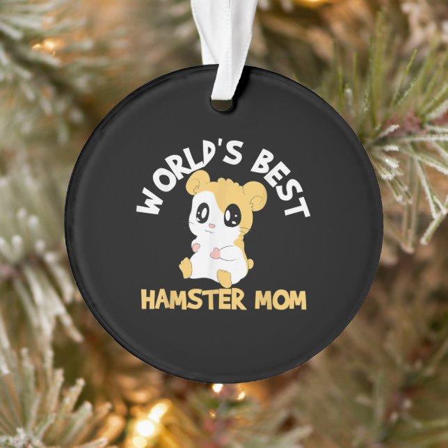 Ornamento Hamster Hammy Mamãe Pet Gift Mors Day (Árvore)
