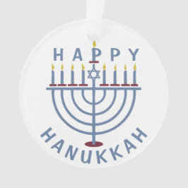 Ornamento Hanukkah feliz Menorah