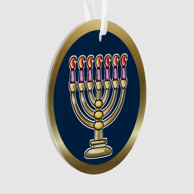 Ornamento Hanukkah Menorah (Frente)