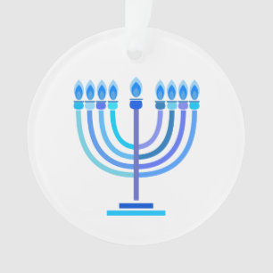 Ornamento Hanukkiah Happy Hanukkah Holiday Menorah