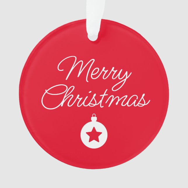 Ornamento Happy New Year Merry Christmas Holiday Season (Frente)