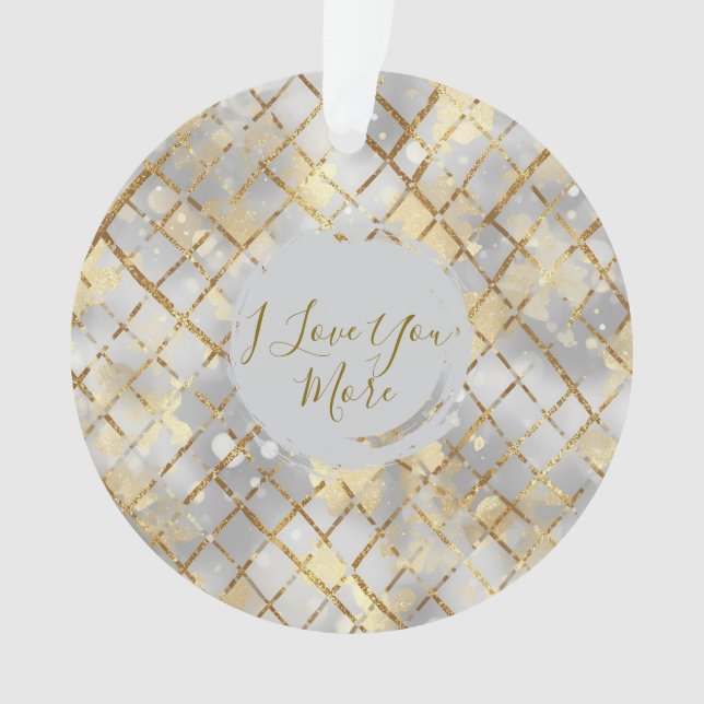 Ornamento Happy Valentine's Day, Modern, Elegant Luxury  (Frente)