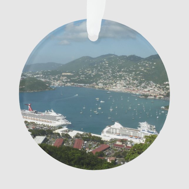 Ornamento Harbor em Ruas. Thomas Ilhas Virgens dos EUA (Frente)