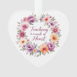 Ornamento Harmonia de Ensino Floral