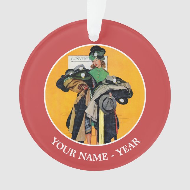 Ornamento Hatcheck Girl (Frente)