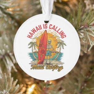 Ornamento Havaí Está Chamando Vibes de Surf da Ilha Maui