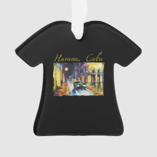 Ornamento Havana Cuba - Cena Noturna de Habana Vieja