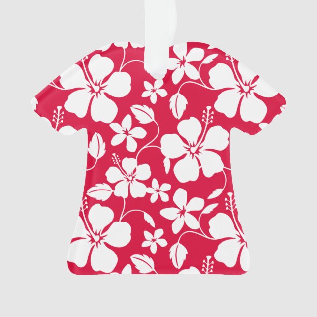 ORNAMENTO HAWAIIAN HULA (HIBISCUS) RED (Frente)