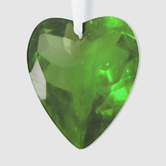 Ornamento Heart‑Shaped Emerald