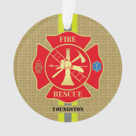 Ornamento Heroico Bombeiro Maltês Design