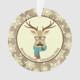 Ornamento Hipster Personalizado de Natal