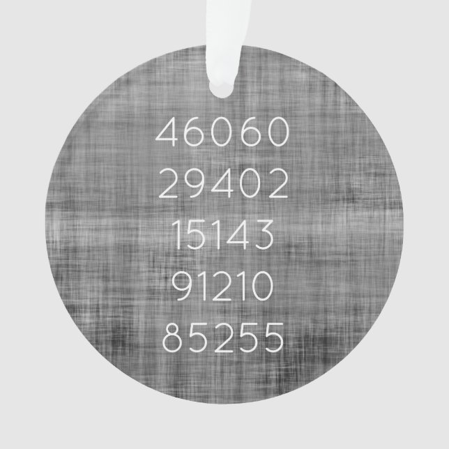 Ornamento Histórico de Movimentação do Código Zip Novo NOME  (Frente)