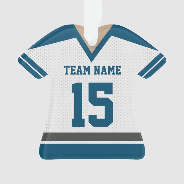 Ornamento Hockey Team Jersey com foto (Frente)