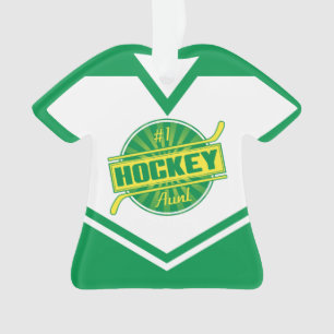 Ornamento Hockey Tia Personalizável Jersey