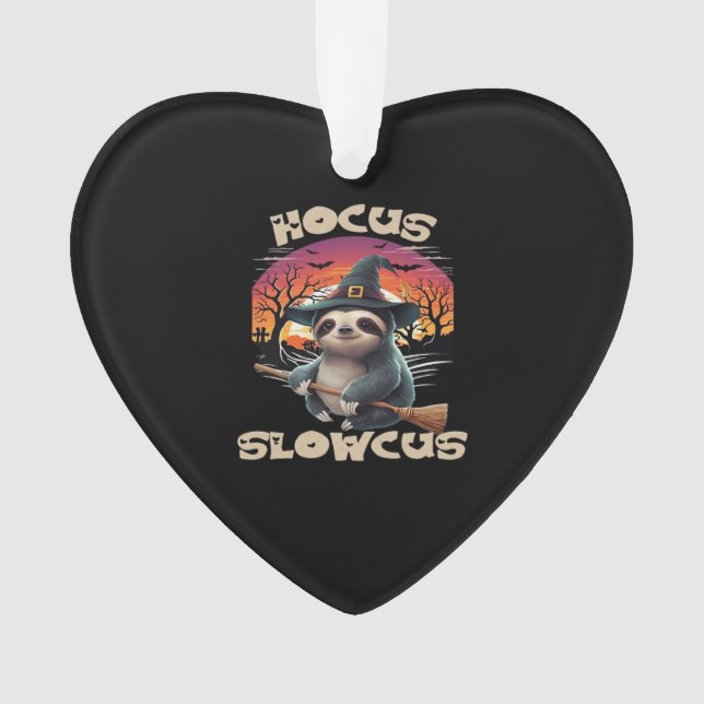 Ornamento Hocus Slowcus Sloth amantes do vestido de Hallowee (Frente)