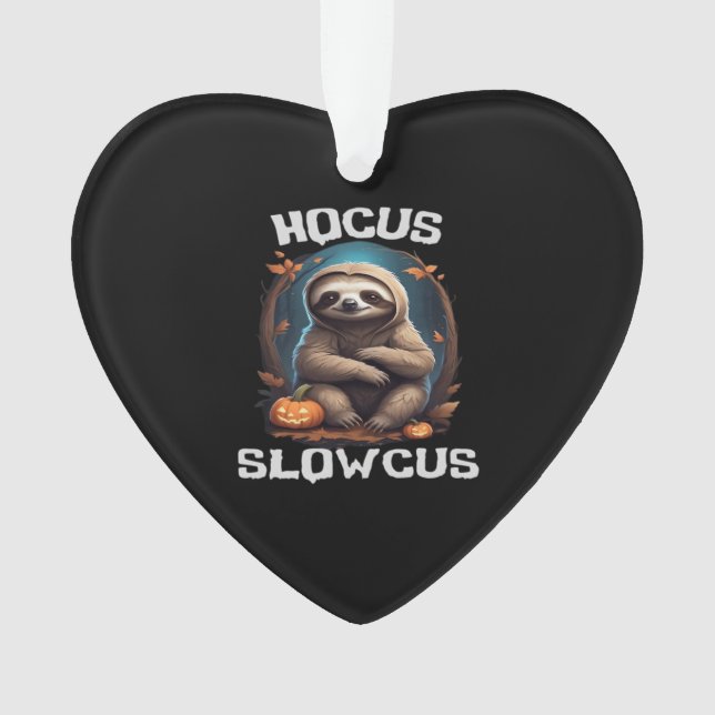 Ornamento Hocus Slowcus Sloth amantes do vestido de Hallowee (Frente)