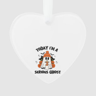 ORNAMENTO HOJE EU SOU UM ABÓBORA DE CAFÉ GHOST SERIO HALLOWE