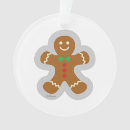 Ornamento Homem De Pão-Gingerido Fazer Anjo Na Neve