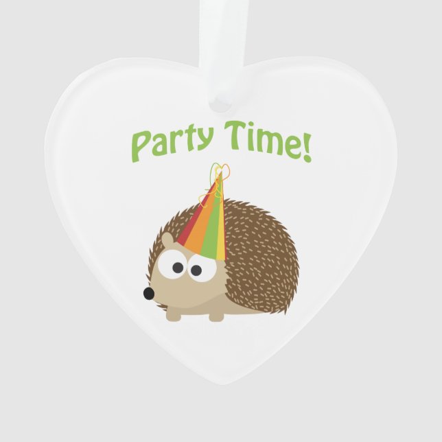 Ornamento Hora do Partido Hedgehog (Verso)
