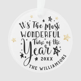 Ornamento Hora Mais Maravilhosa do Ano Moderno