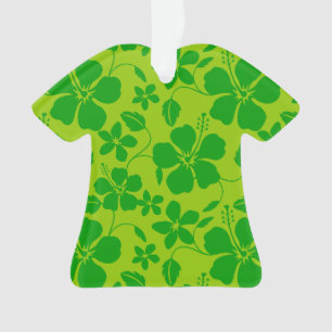 ORNAMENTO HULA HAVAIANA (HIBÍSCO) LIMÃO VERDE