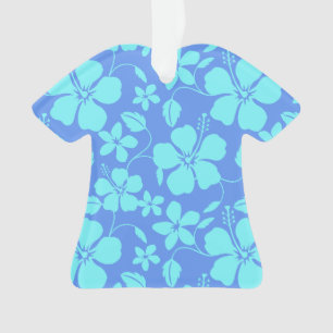 ORNAMENTO HULA HAVAIANA (HIBÍSCO) PERVINCA/TEAL