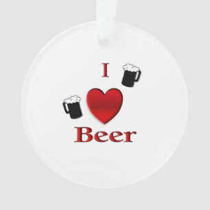 Ornamento I Heart Beer Design