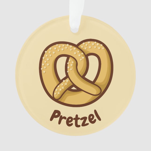 Ornamento Ícone de Pretzel (Frente)