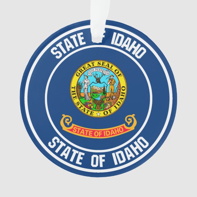 Ornamento Idaho Round Emblem (Frente)