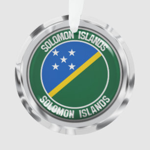 Ornamento Ilhas Salomão - Emblem redonda