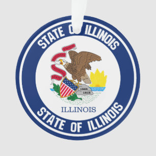 Ornamento Illinois Round Emblem