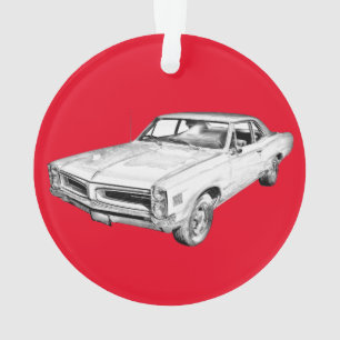 Ornamento Ilustração 1966 do carro do músculo de Pontiac 