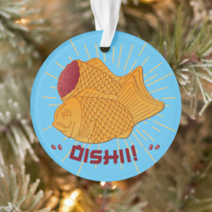 Ornamento Ilustração de Comida de Taiyaki Fish Japonês