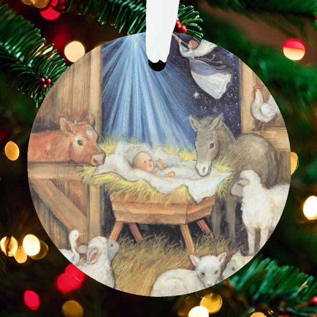 Ornamento Imagem Limpar Crianças de Modelo de Foto Natal 1 (Criador carregado)