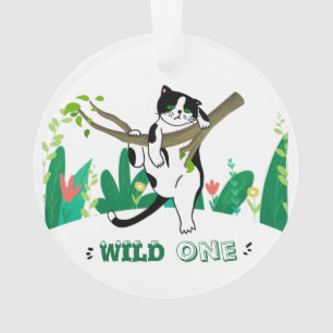 Ornamento Imagem Personalizada de Gatinho Curto