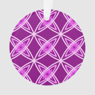 Ornamento Impressão atômico moderno do meio século - roxo