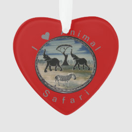 Ornamento Impressão de Arte de Elefante Africano