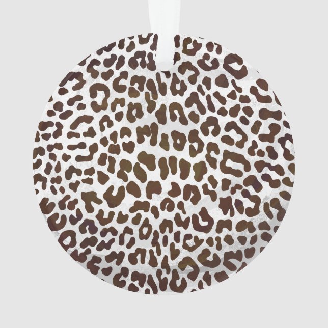 Ornamento Impressão de Chocolate Leopardo (Verso)