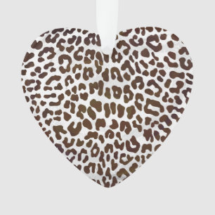 Ornamento Impressão de Chocolate Leopardo
