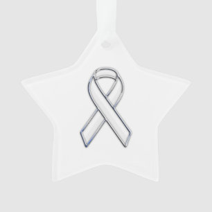 Ornamento Impressão de Prata Chrome Belga Sensibilização 