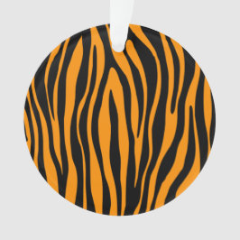 Ornamento Impressão de Princeton Orange Zebra