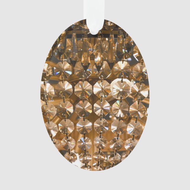 Ornamento Impressão de Vidro Chandelier (Frente)