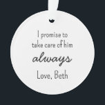 Ornamento In-Law custom Ornament - Personalized Wedding Keep<br><div class="desc">In-Law custom Ornament - Personalized Wedding Keepsake - Mother In Law Gift - From Bride 2025</div>