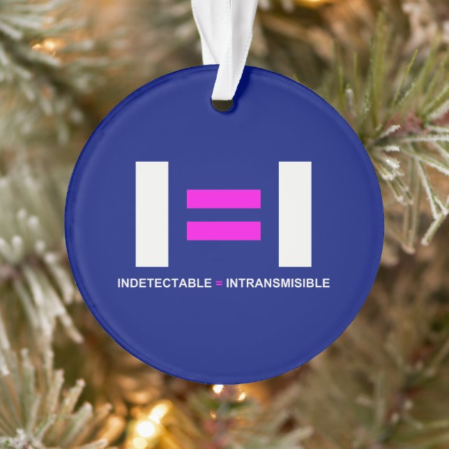 Ornamento Indetectável es igual a Intransmissisible HIV (Árvore)