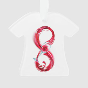 Ornamento Infinidade com vinho tinto