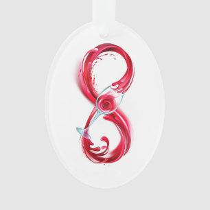 Ornamento Infinidade com vinho tinto